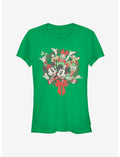 Disney Mickey Mouse & Friends Holiday Wreath Classic Girls T-Shirt