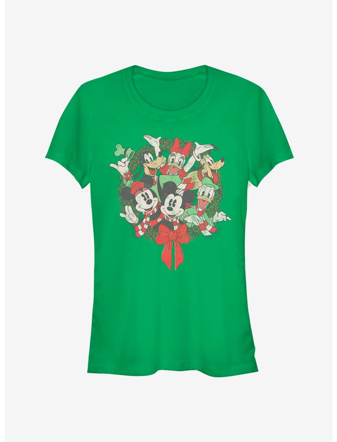 Disney Mickey Mouse & Friends Holiday Wreath Classic Girls T-Shirt