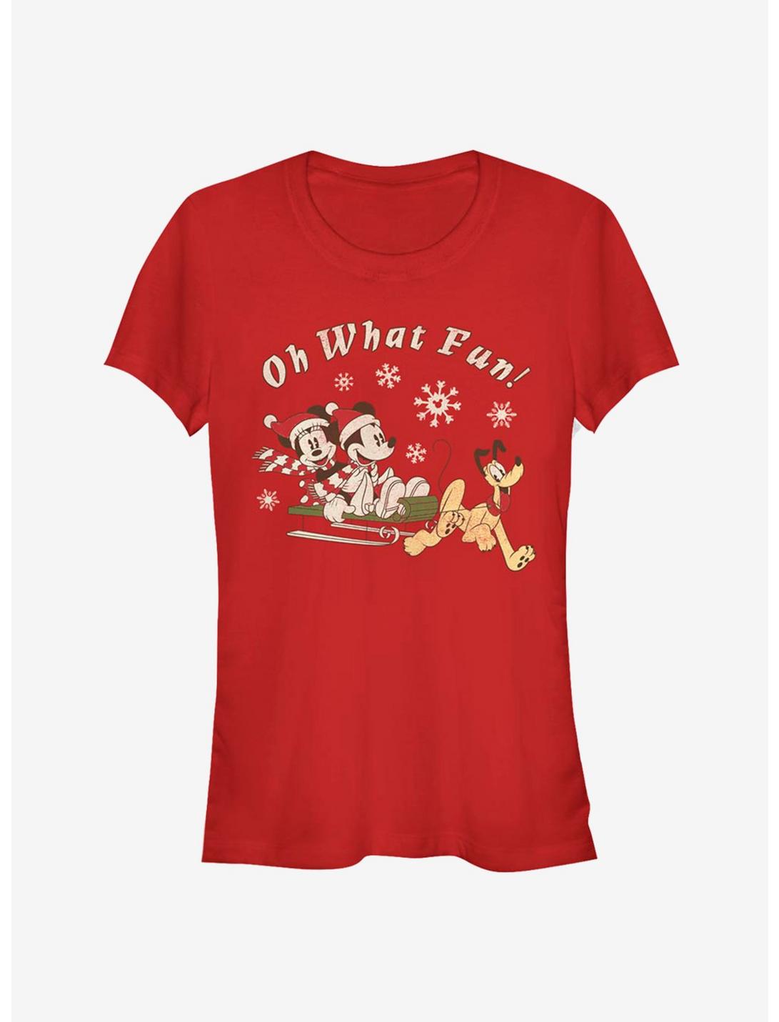 Disney Mickey Mouse & Minnie Mouse Holiday Oh What Fun Girls T-Shirt