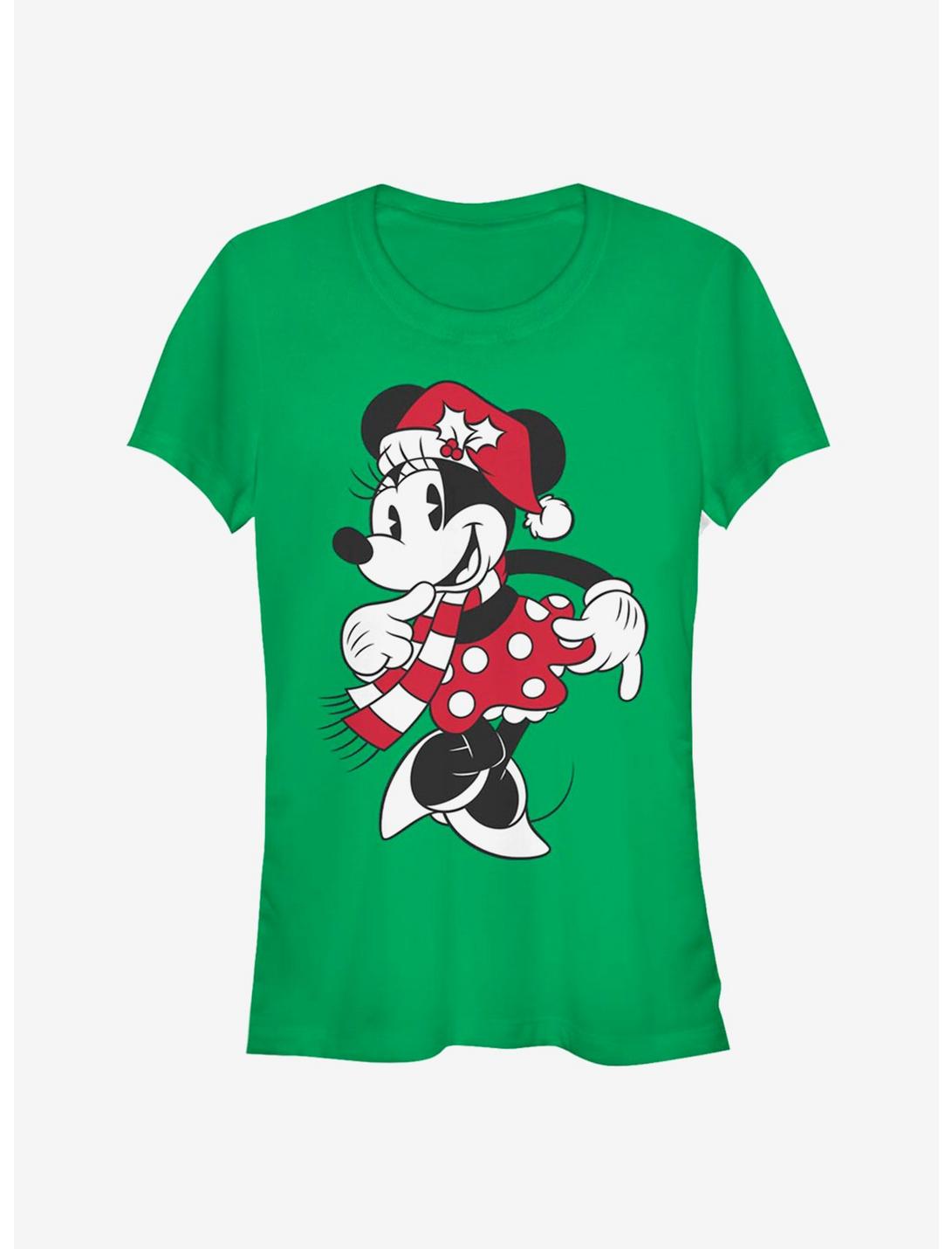 Disney Minnie Mouse Holiday Winter Outfit Classic Girls T-Shirt