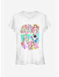 Disney Princess Classic Neon Pop Girls T-Shirt