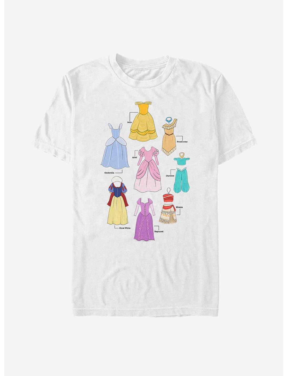 Disney Princess Classic Textbook Dresses T-Shirt