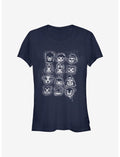 Nintendo Animal Crossing Villager Stencil Tilted Girls T-Shirt