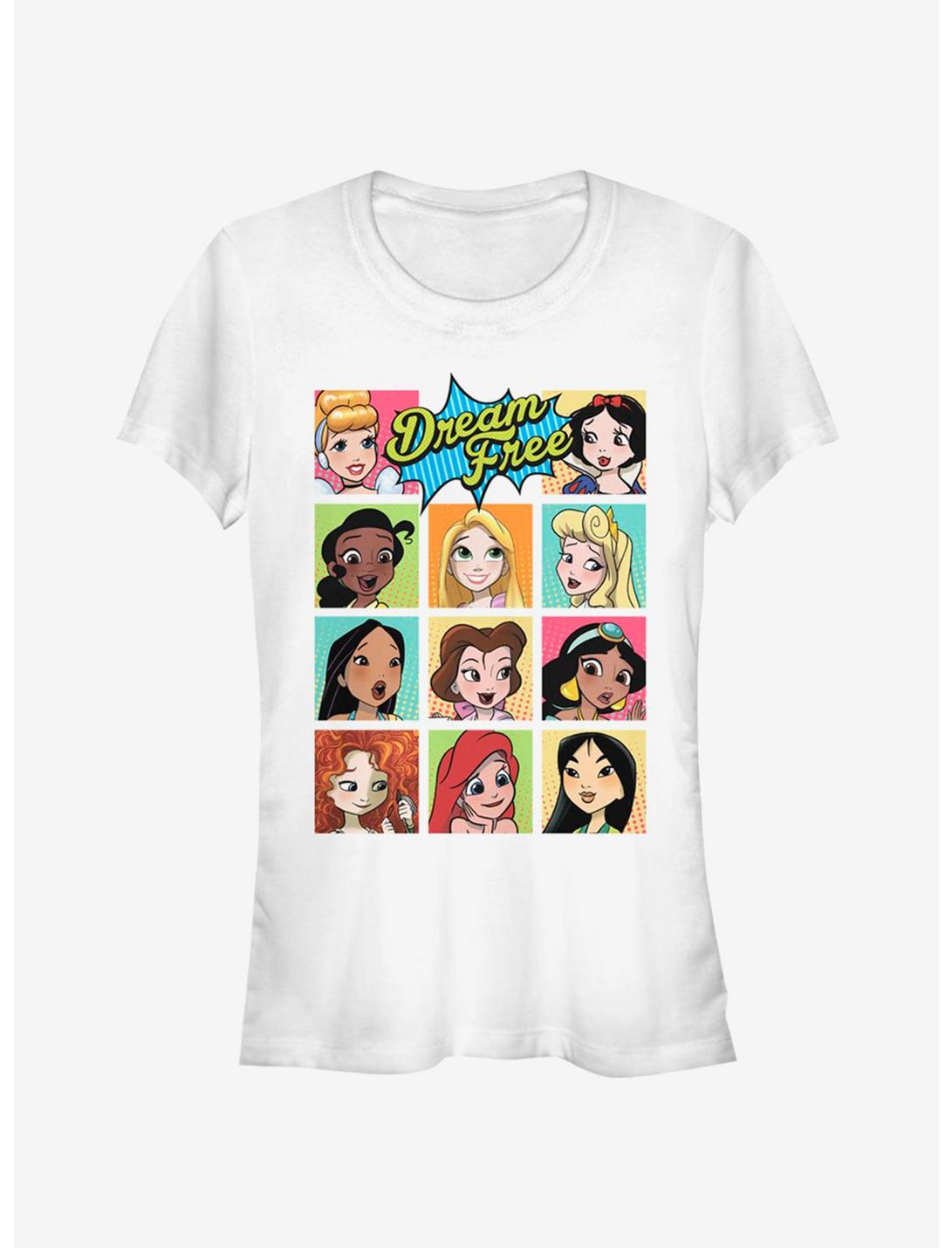 Disney Princesses Dream Free Comic Portraits Girls T-Shirt