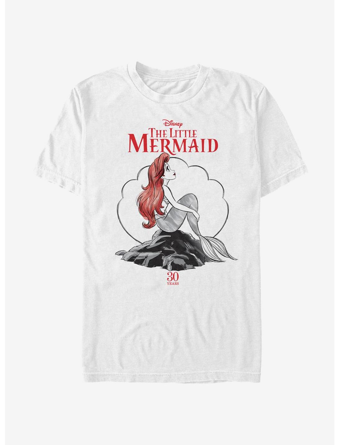 Disney Little Mermaid Sketch Mermaid Anniversary T-Shirt