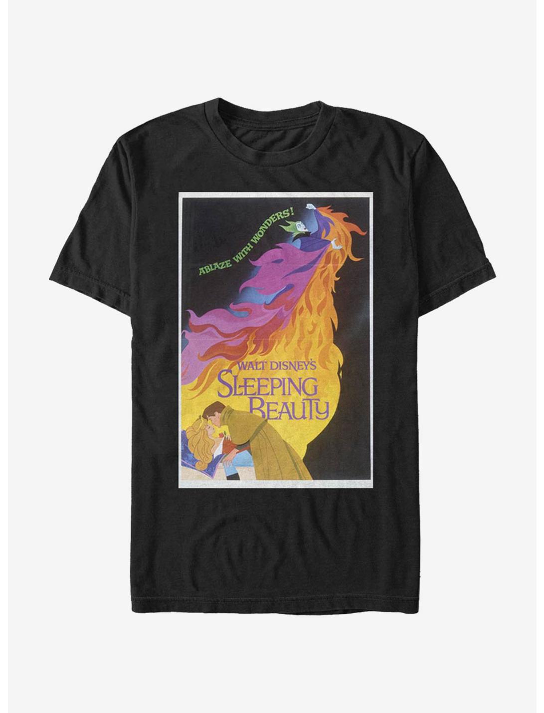 Disney Sleeping Beauty Aurora, Phillip & Maleficent Dark Sleeping Beauty Poster T-Shirt