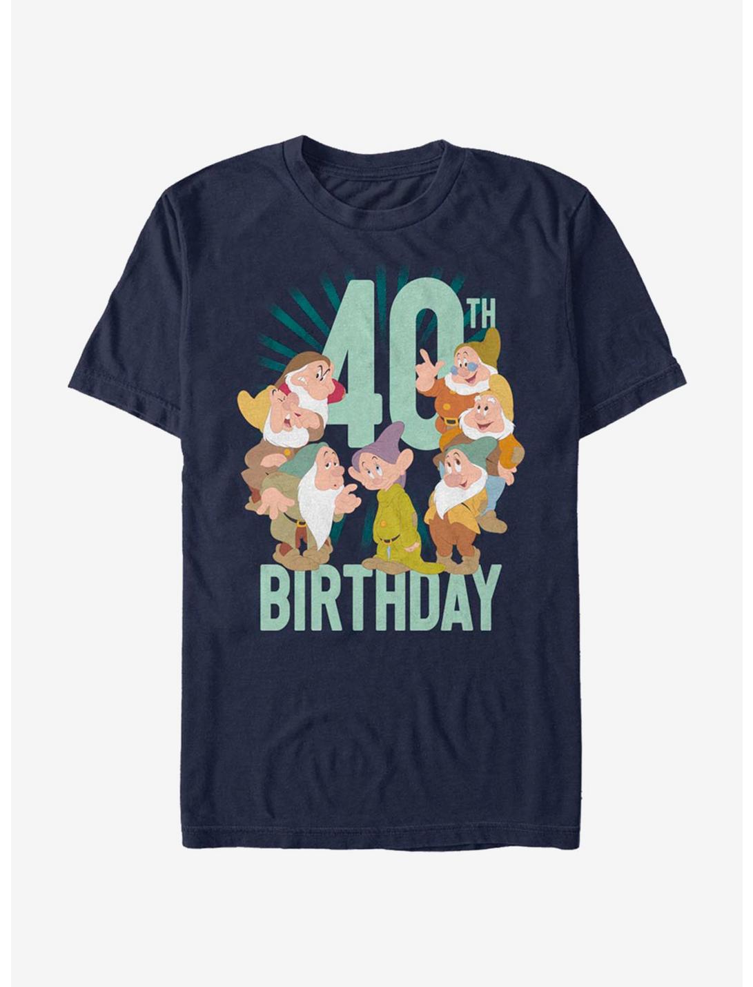 Disney Snow White Dwarves Forty B-Day T-Shirt