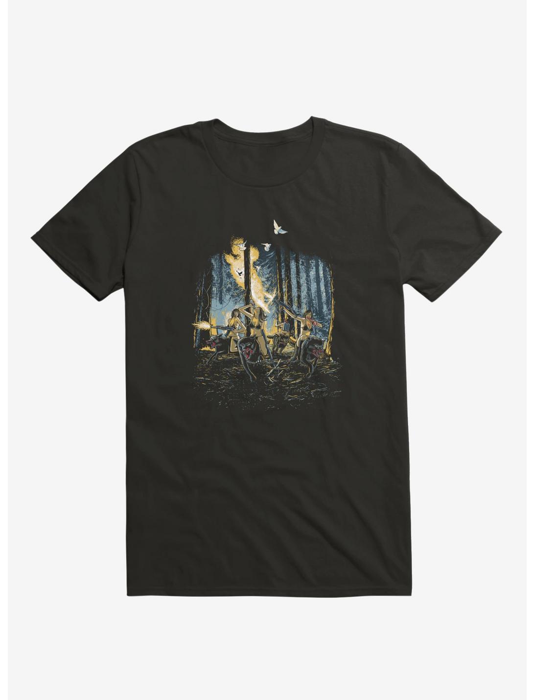 Hot Chicks On Wolves T-Shirt