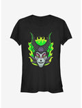 Disney Villains Maleficent Sugar Skull Girls T-Shirt