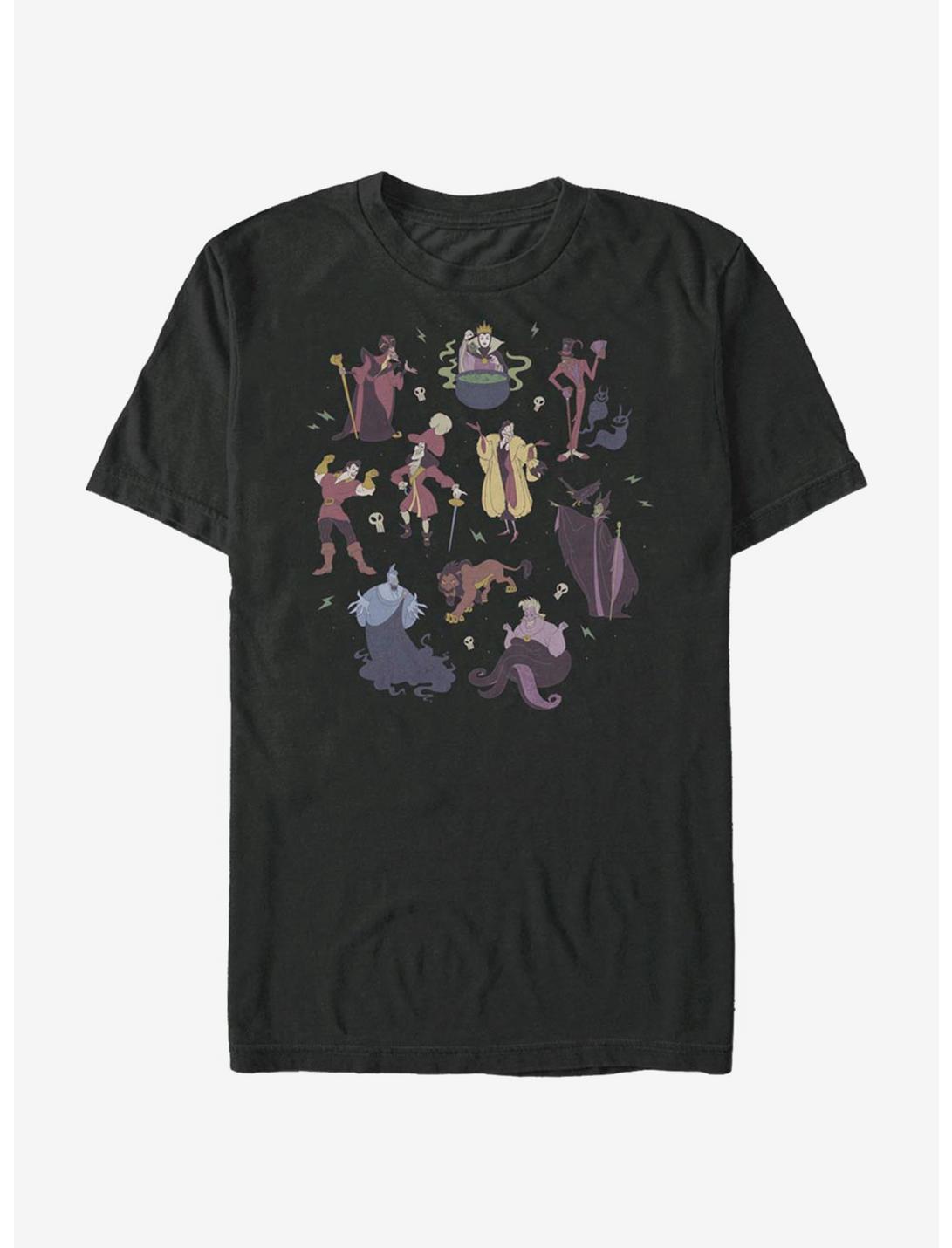 Disney Villains Doodle Disney Villains Bad Dudes T-Shirt