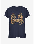 Disney Minnie Mouse Animal Print Bow Girls T-Shirt