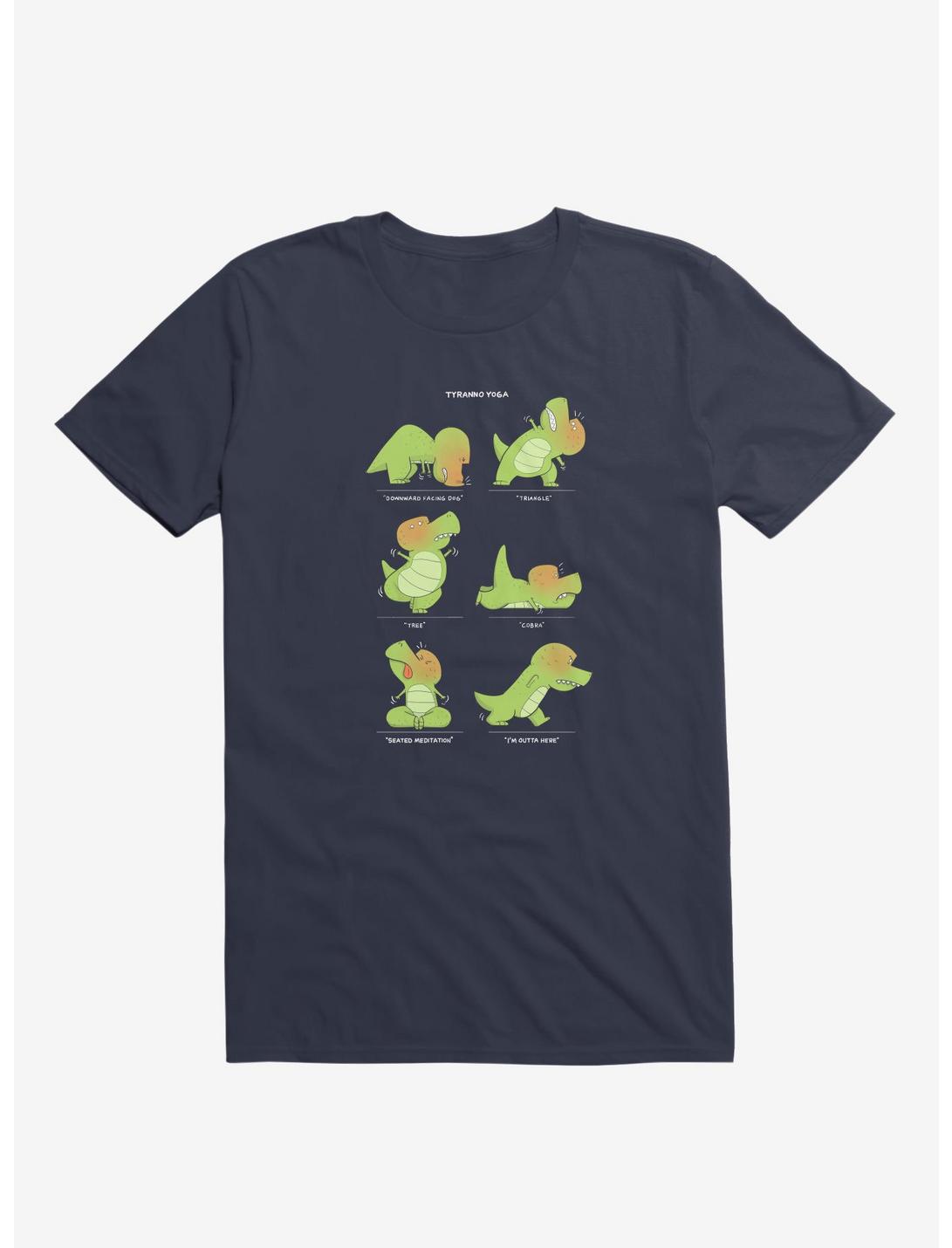 T-Rex Tries Yoga T-Shirt