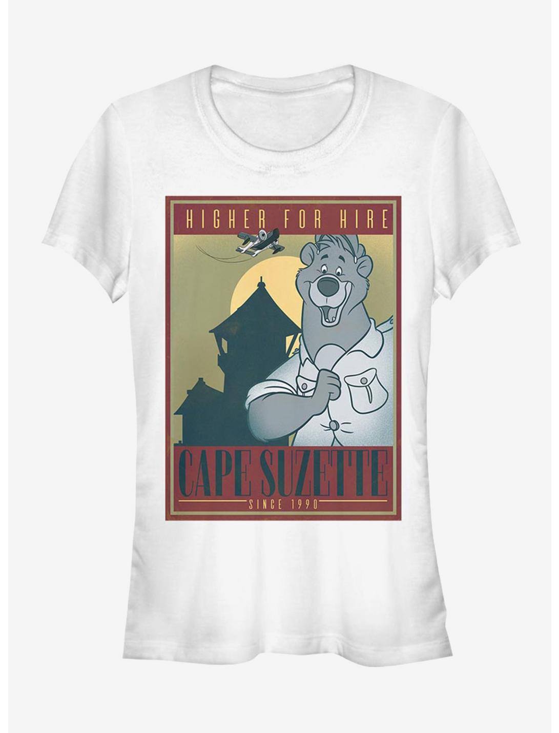 Disney TaleSpin Cape Suzette Poster Girls T-Shirt