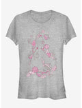 Disney Beauty And The Beast Belle Silhouette Girls T-Shirt