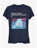 Disney Alice In Wonderland Anxiety Meme Girls T-Shirt