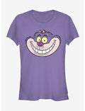 Disney Alice In Wonderland Cheshire Big Face Girls T-Shirt