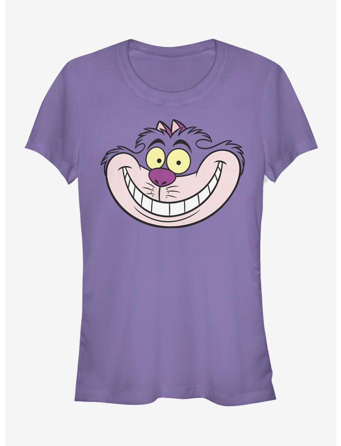 Disney Alice In Wonderland Cheshire Big Face Girls T-Shirt