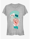 Disney Alice In Wonderland Mad Hatter Big Face Girls T-Shirt