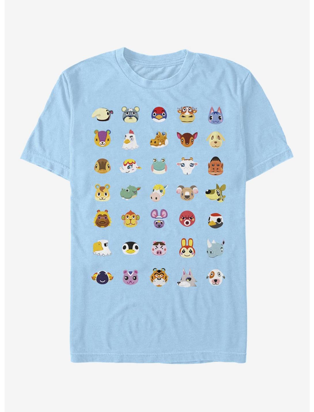 Extra Soft Nintendo Animal Crossing Character Heads T-Shirt