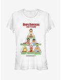 Bob's Burgers Food Pyramid Girls T-Shirt