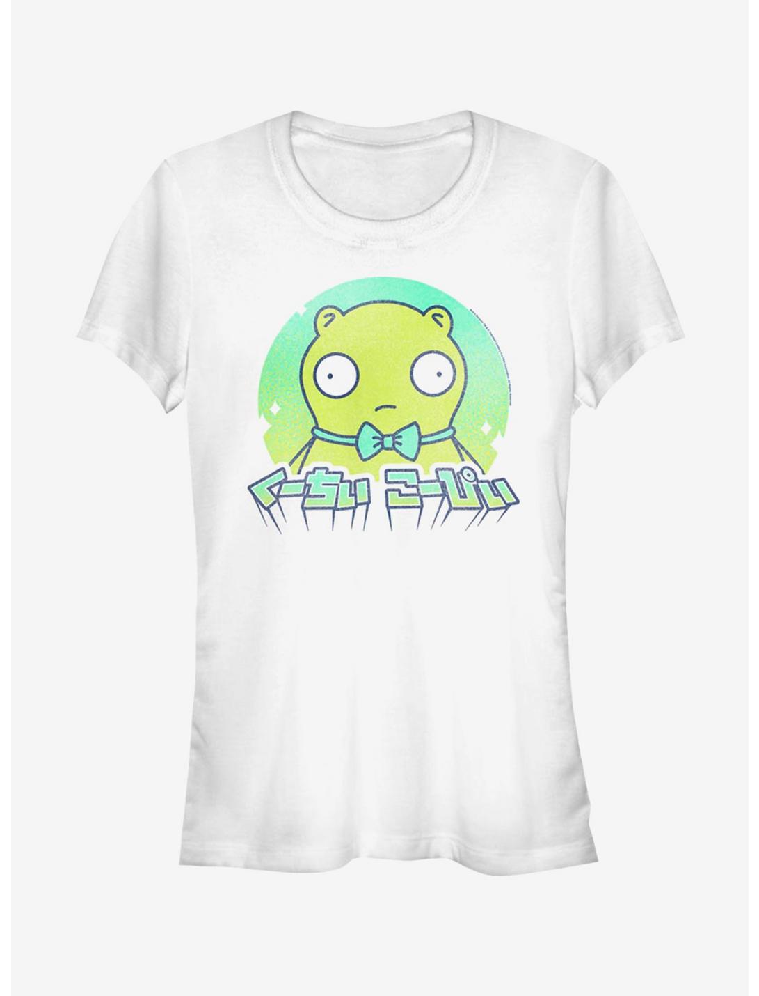 Bob's Burgers Kuchi Kopi Japanese Text Girls T-Shirt