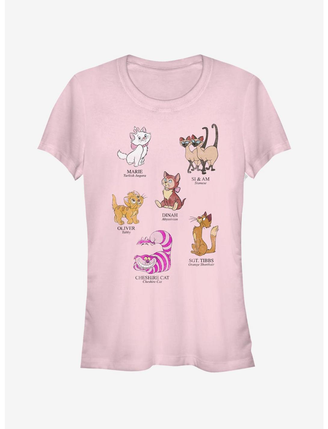 Disney Classic Cat Breeds Girls T-Shirt