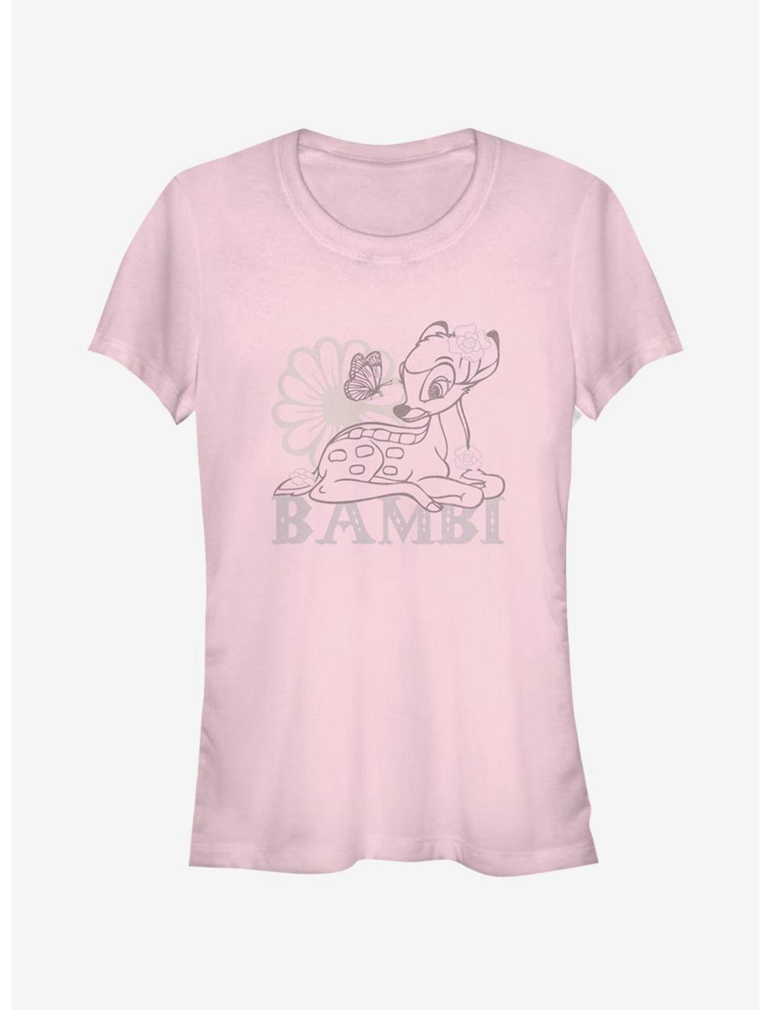 Disney Bambi Simple Flowers Girls T-Shirt