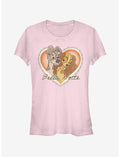 Disney Lady And The Tramp Vintage Valentine Girls T-Shirt