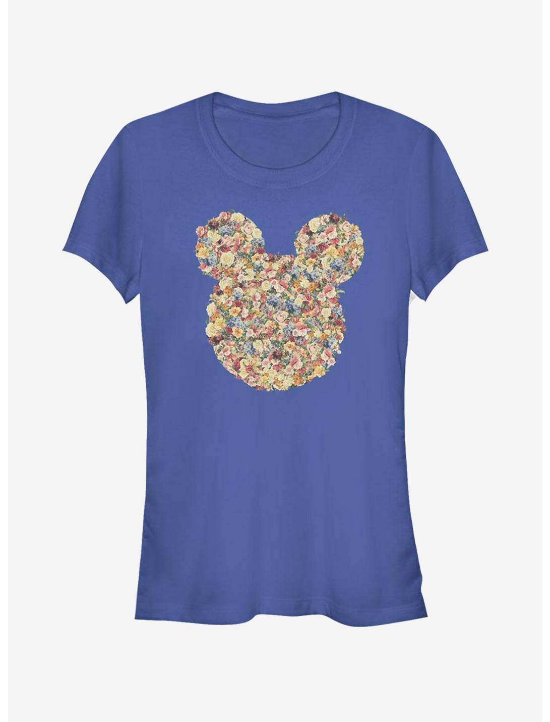 Disney Mickey Mouse Floral Mickey Head Girls T-Shirt