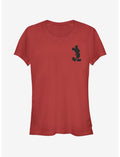 Disney Mickey Mouse Mickey Silhouette Girls T-Shirt