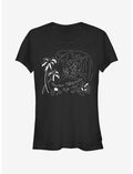 Disney Lilo & Stitch Stitch Surf Line Art Girls T-Shirt