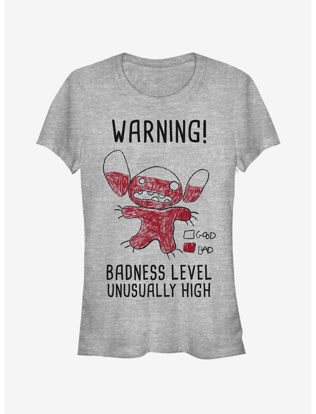 Disney Lilo & Stitch Warning Drawing Sitch Girls T-Shirt