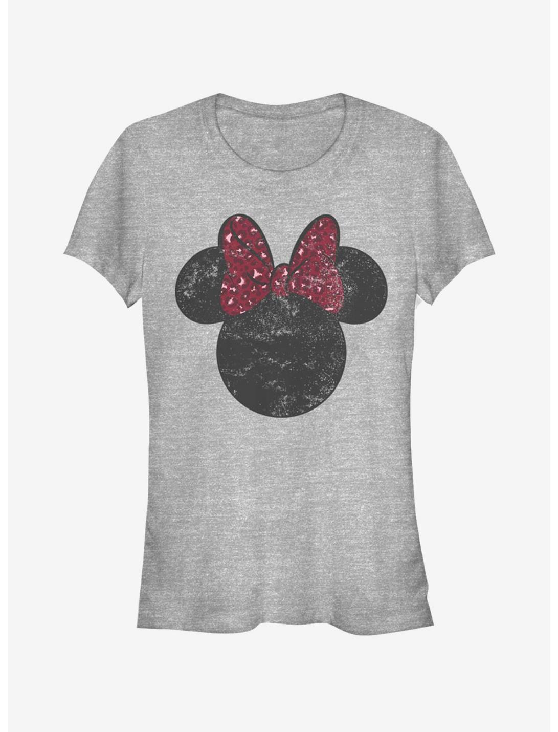 Disney Mickey Mouse Minnie Leopard Bow Girls T-Shirt