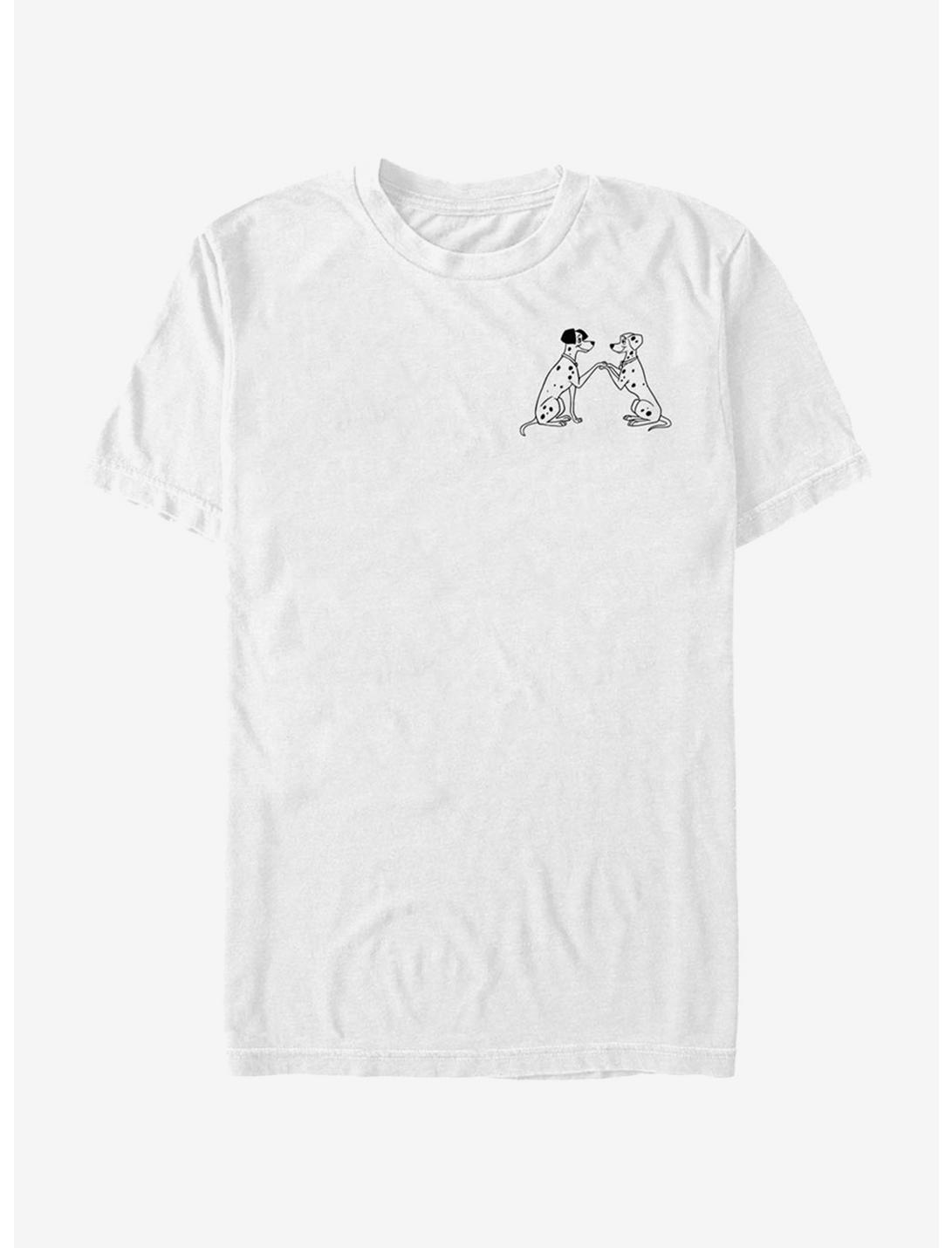 Disney 101 Dalmatians Pongo And Perdy Line T-Shirt