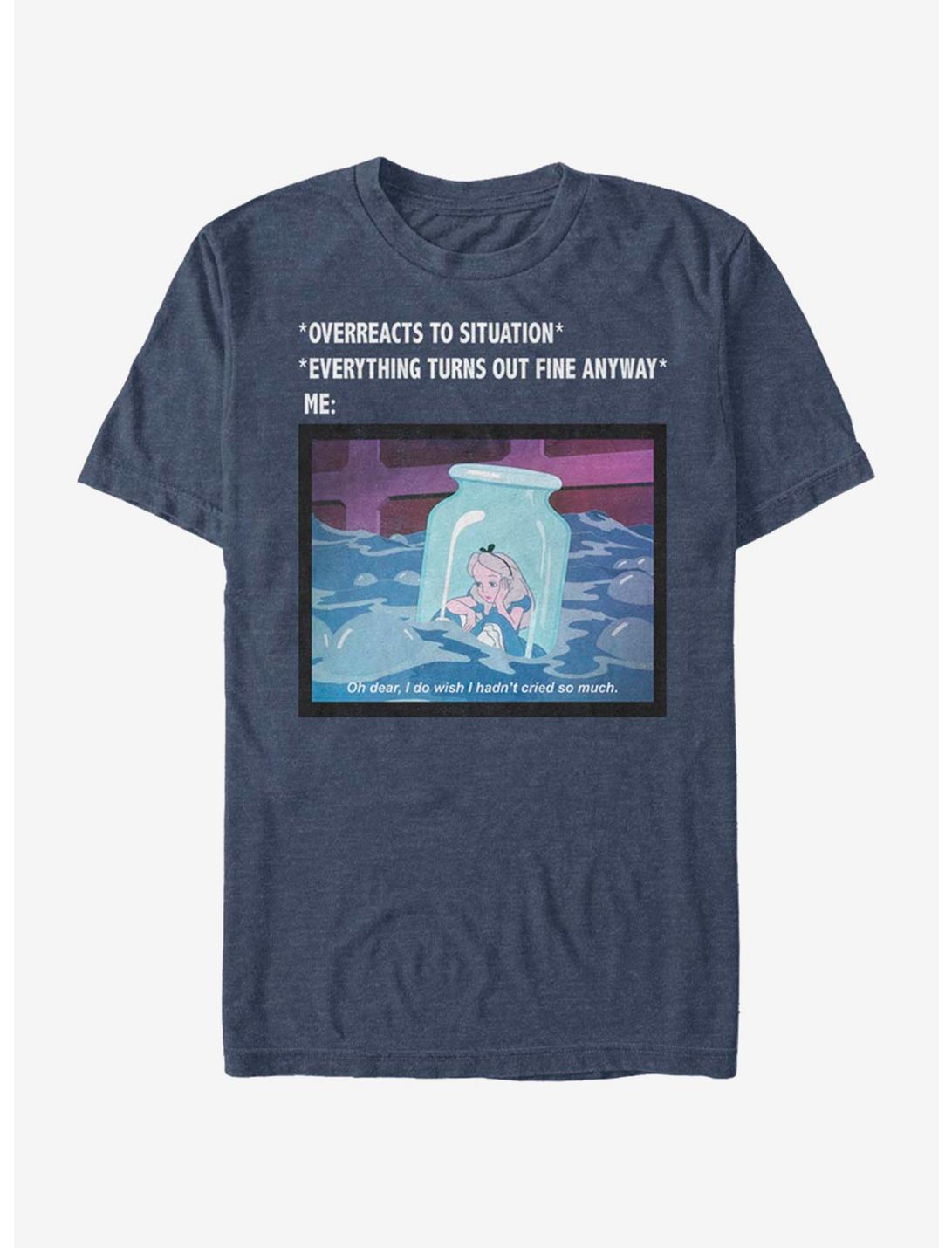 Disney Alice In Wonderland Anxiety Meme T-Shirt