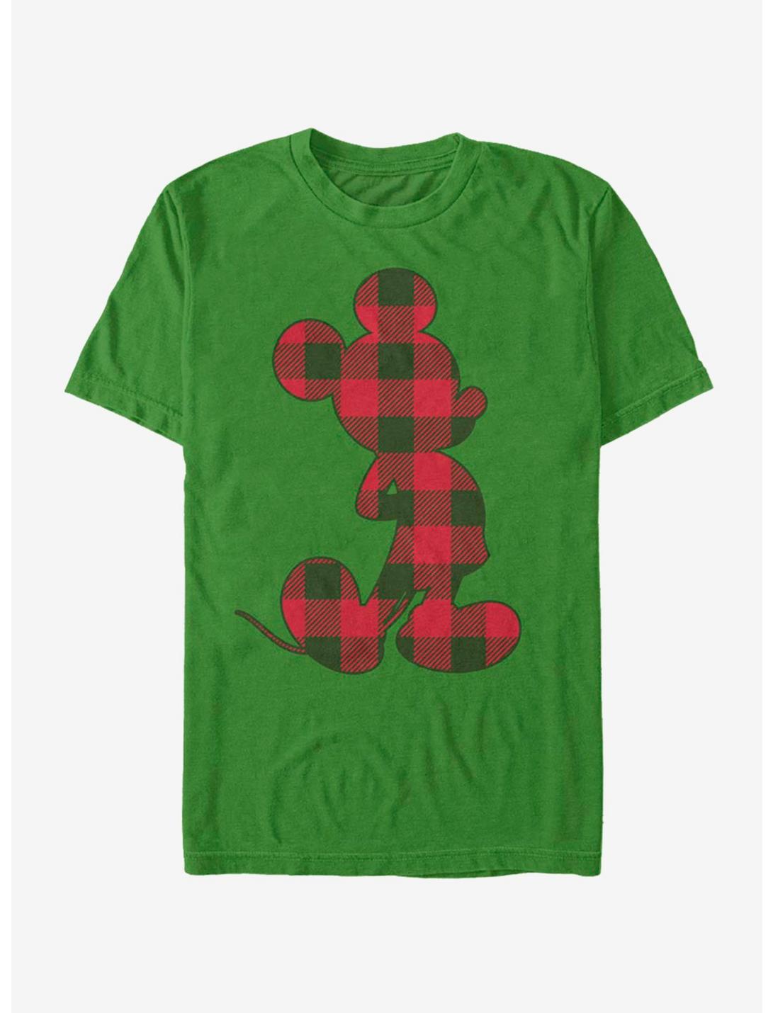 Disney Mickey Mouse Holiday Buffalo Check Mickey T-Shirt