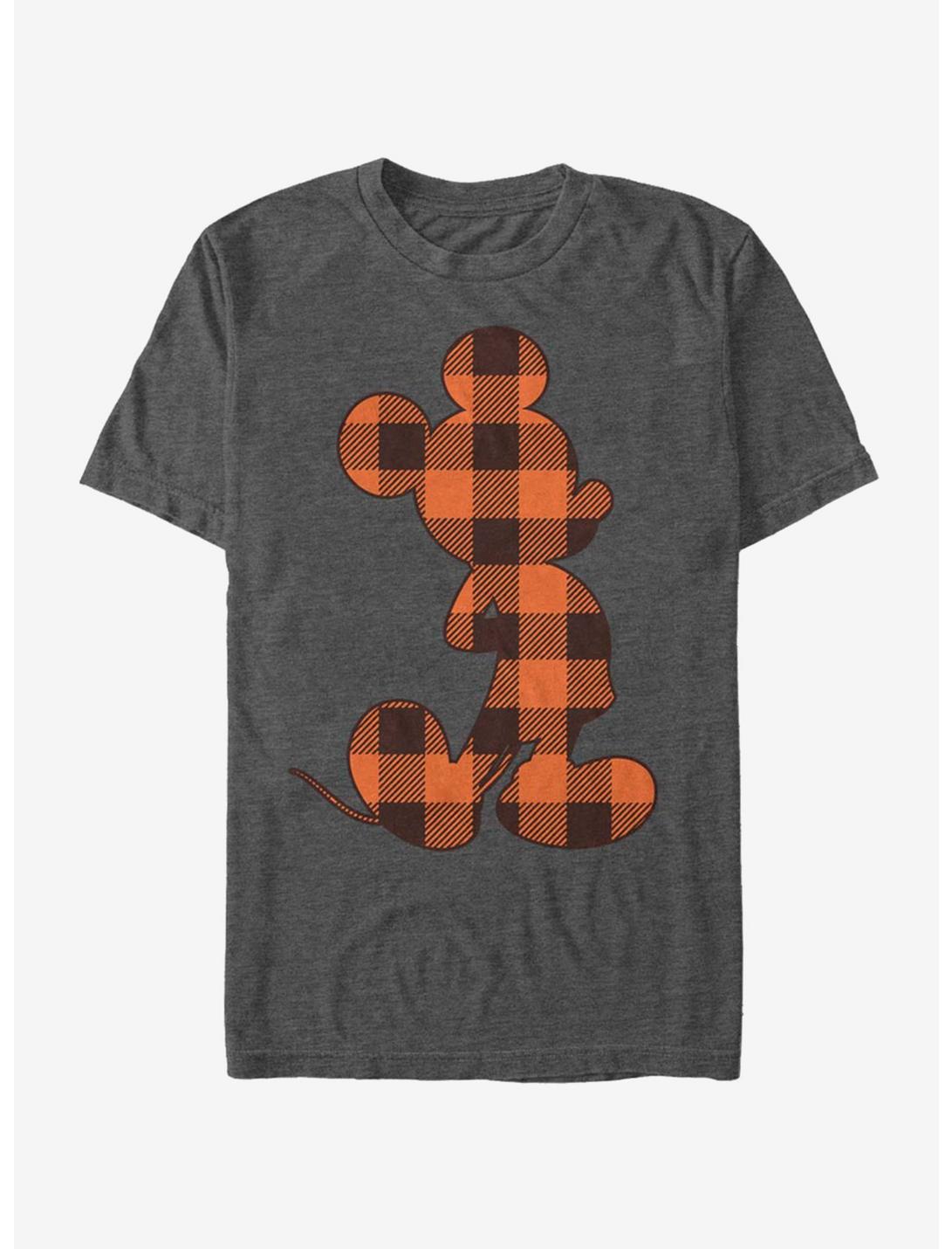 Disney Mickey Mouse Autumn Buffalo Check Mickey T-Shirt