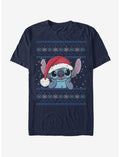 Disney Lilo & Stitch Holiday Stitch Wearing Santa Hat T-Shirt