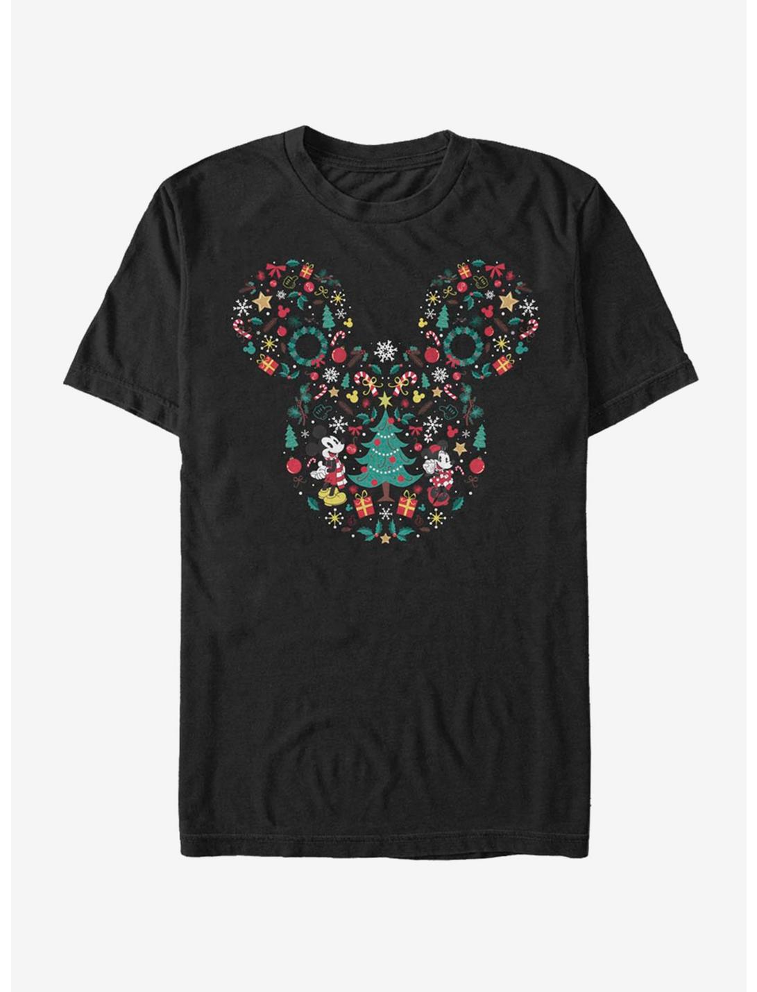 Disney Mickey Mouse & Minnie Mouse Holiday Icon Ear Fill T-Shirt
