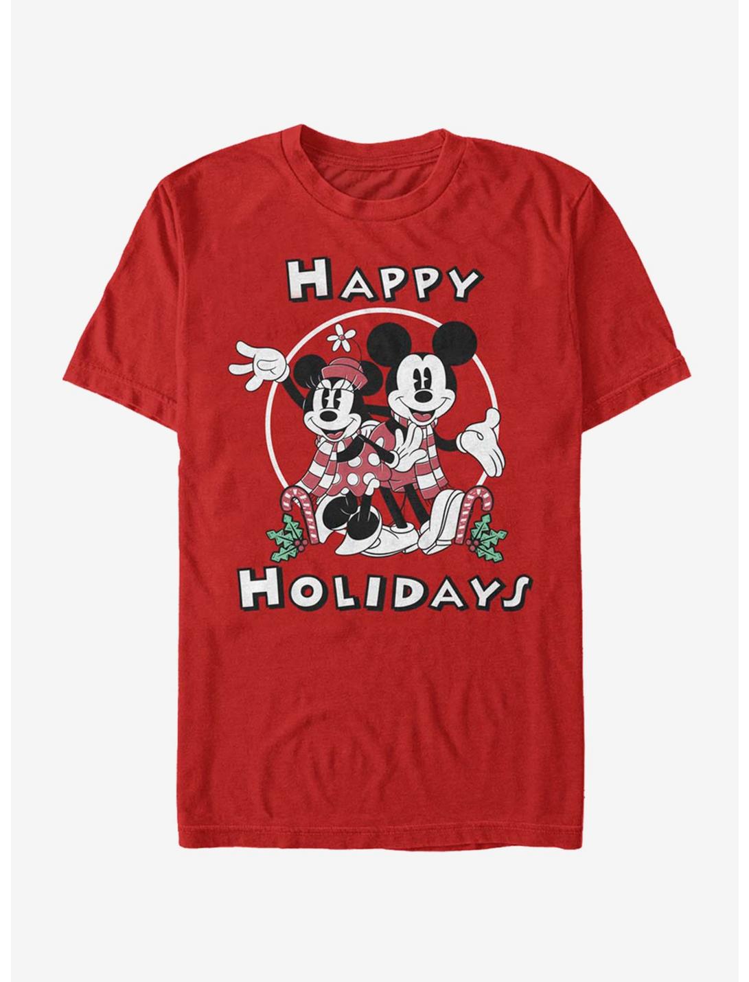 Disney Mickey Mouse & Minnie Mouse Happy Holidays T-Shirt