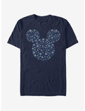 Disney Mickey Mouse Holiday Mickey Ear Snowflakes T-Shirt