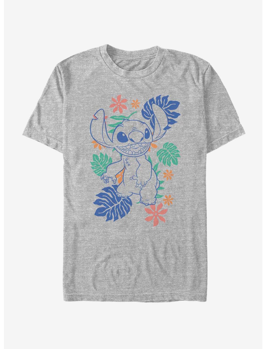 Disney Lilo & Stitch Retro Tropical Tonal Stitch T-Shirt
