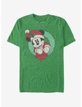 Disney Mickey Mouse Holiday Vintage Mickey Wreath T-Shirt