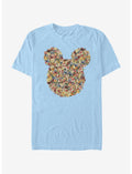 Disney Mickey Mouse Floral Mickey Head T-Shirt
