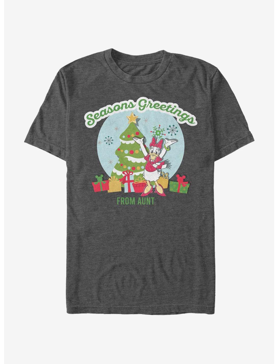 Disney Daisy Duck Holiday Seasons Greetings From Aunt T-Shirt