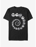 The Nightmare Before Christmas Jack Emotions Spiral T-Shirt