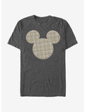 Disney Mickey Mouse Plaid Patch Mickey T-Shirt