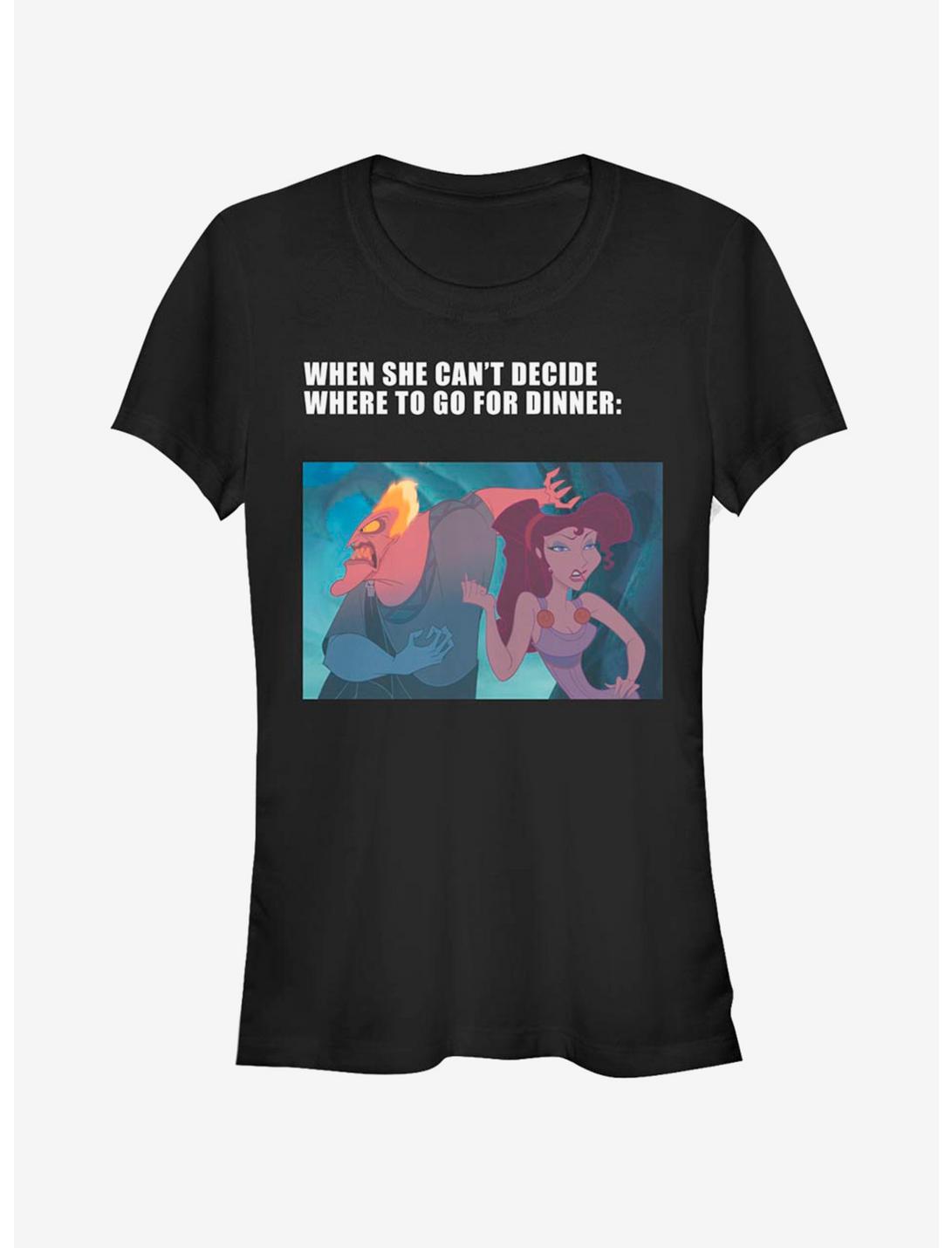 Disney Hercules Hades Dinner Meme Girls T-Shirt