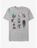 Disney Villains List T-Shirt