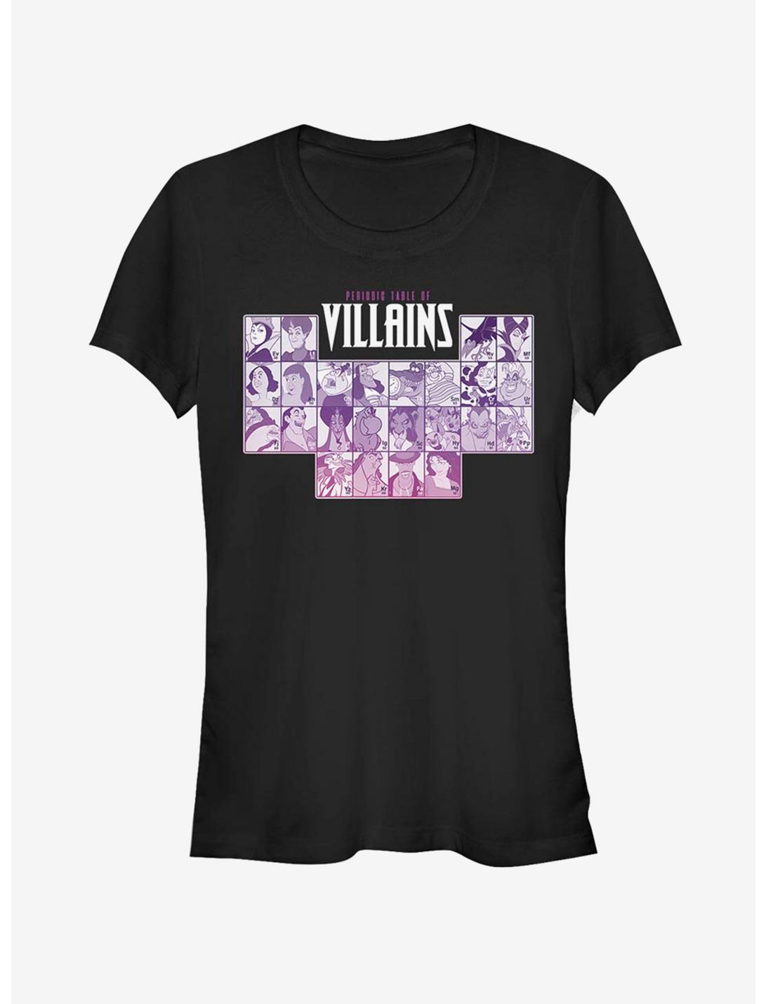Disney Villains Periodic Villains Girls T-Shirt